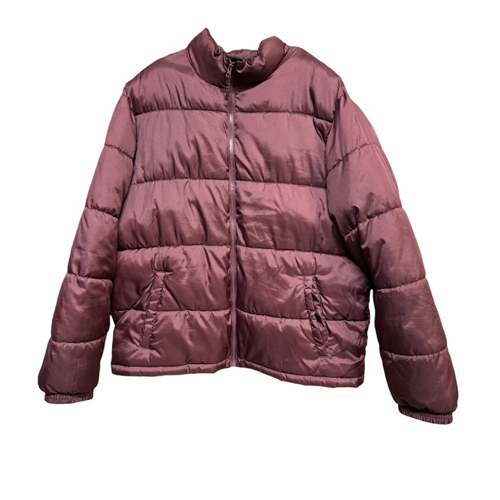 Old Navy Men's Puffer Jacket Eggplant Dark Purple Size XXL